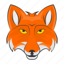 fox mascot, angry fox face, vulpes face, animal face, fox head