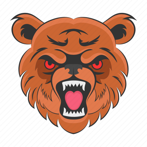 Bear mascot, bear face, wild bear, animal face, bear head icon - Download on Iconfinder