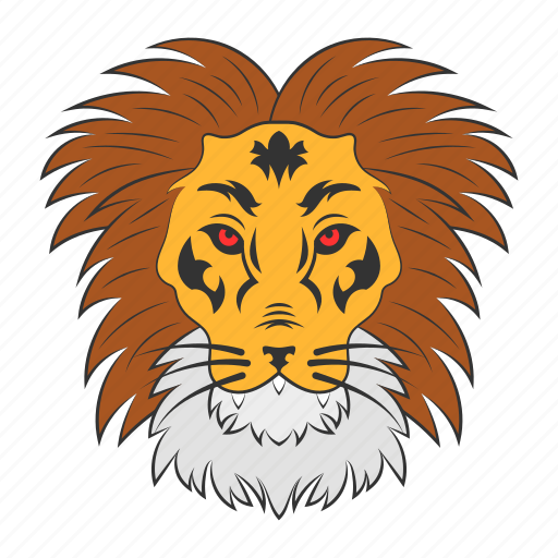 Lion mascot, lion face, leo face, animal face, lion head icon - Download on Iconfinder