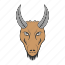 goat mascot, goat face, mountain goat, animal face, goat head