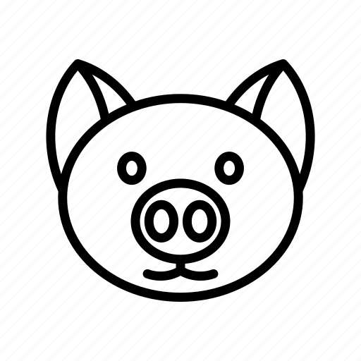 Cartoon, pig, modern, animal icon - Download on Iconfinder