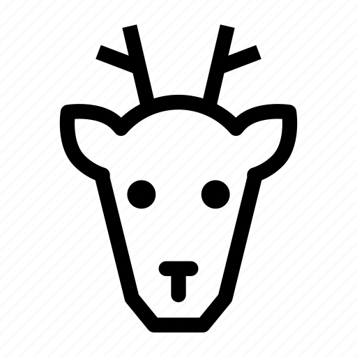 Animal, christmas, deer, deer face, reindeer icon - Download on Iconfinder