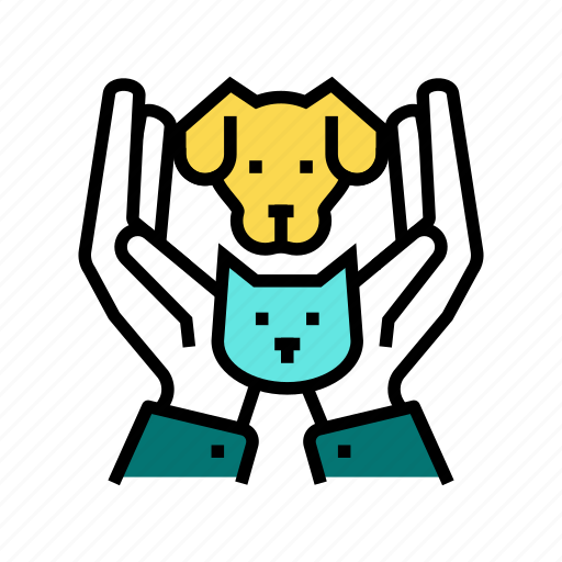 Building, cat, dog, hands, holding, shelter icon - Download on Iconfinder