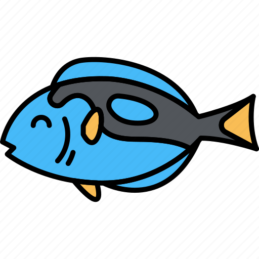 Blue, fish, tang, animal icon - Download on Iconfinder