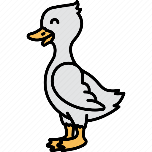 Animal, bird, duck, white icon - Download on Iconfinder