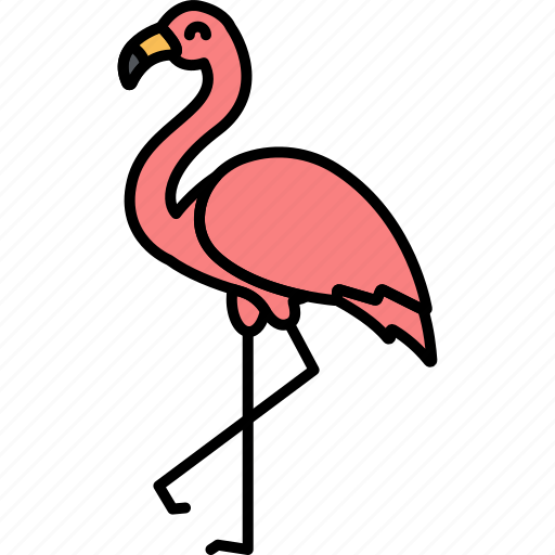 Animal, bird, flamingo, pink icon - Download on Iconfinder