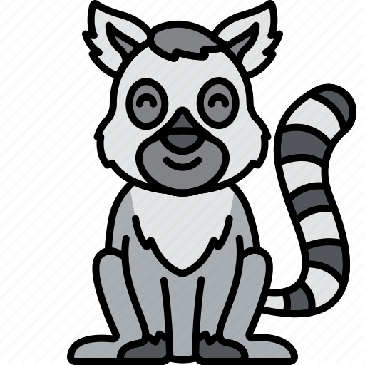 Animal, lemur, mammal, zoo icon - Download on Iconfinder