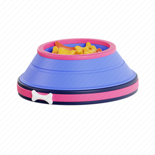Feeding, feed, food, blog, puppy, canine, cute 3D illustration - Download on Iconfinder