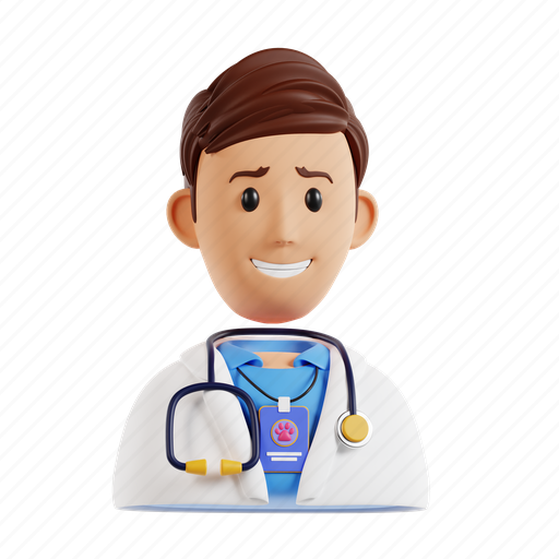 Veterinarian, doctor, animal, clinic, hospital, vet, pet 3D illustration - Download on Iconfinder