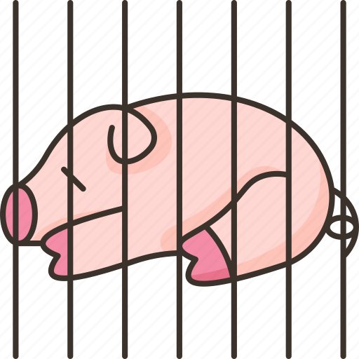Pig, cage, husbandry, farm, agriculture icon - Download on Iconfinder