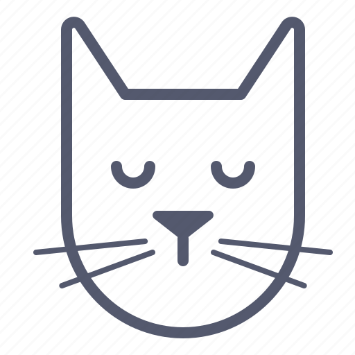 Calm, cat, peaceful, pet, sleep icon - Download on Iconfinder