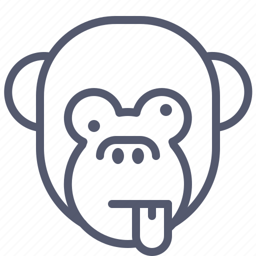 Face, monkey, naughty, smile, tongue icon - Download on Iconfinder