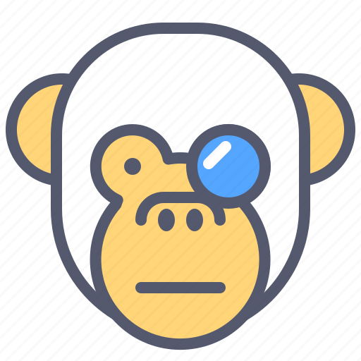 Experiment, face, glasses, monkey, science, smile, study icon - Download on Iconfinder