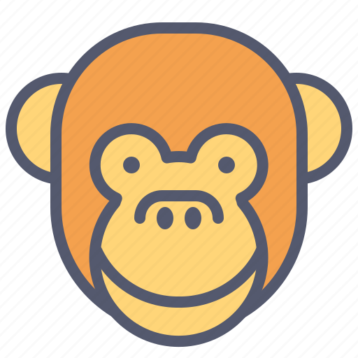 Face, happy, monkey, smile icon - Download on Iconfinder