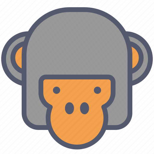 Face, monkey, serious, smile, straight icon - Download on Iconfinder