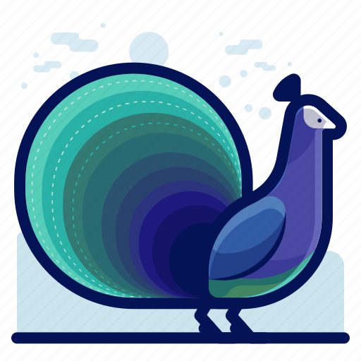 Animal, bird, peacock, wildlife icon - Download on Iconfinder