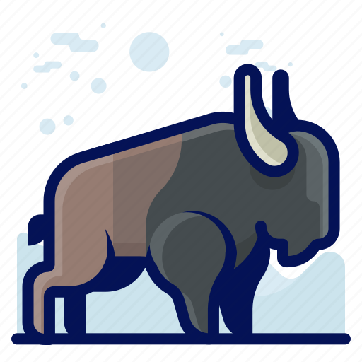 Animal, buffalo, mammal, wildlife icon - Download on Iconfinder