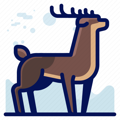 Animal, deer, forest, rheindeer, wildlife icon - Download on Iconfinder