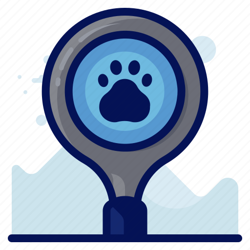 Animal, find, paw, pet, print, search icon - Download on Iconfinder