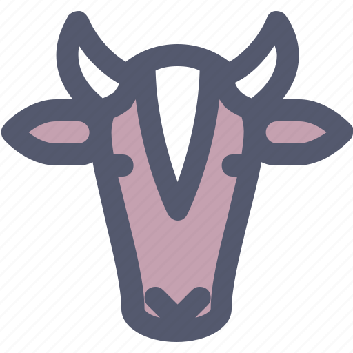 Animal, animals, cow, face, farm, milk, suprdaily icon - Download on Iconfinder
