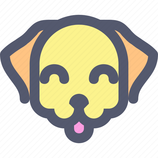 Animal, animals, cute, dog, face, happy, puppy icon - Download on Iconfinder