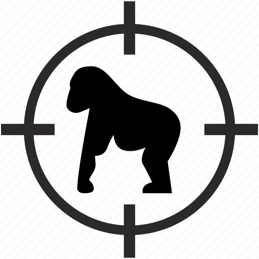Animal, gorilla, hunting, monkey, zoo icon - Download on Iconfinder