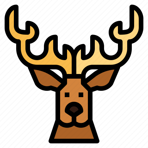 Animal, deer, horn, stag, wildlife icon - Download on Iconfinder