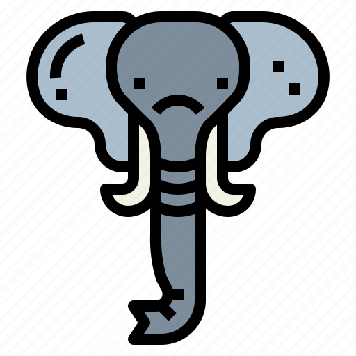 Animal, elephant, mammal, wildlife icon - Download on Iconfinder