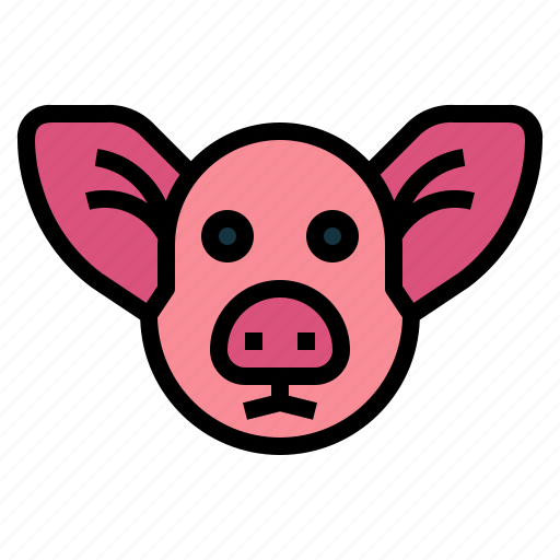 Animal, farm, head, mammal, pig icon - Download on Iconfinder
