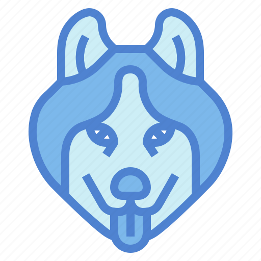Animal, dog, husky, mammal, pet, siberian icon - Download on Iconfinder