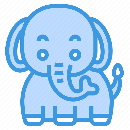 Elephant, animal, wild, wildlife, zoo icon - Download on Iconfinder