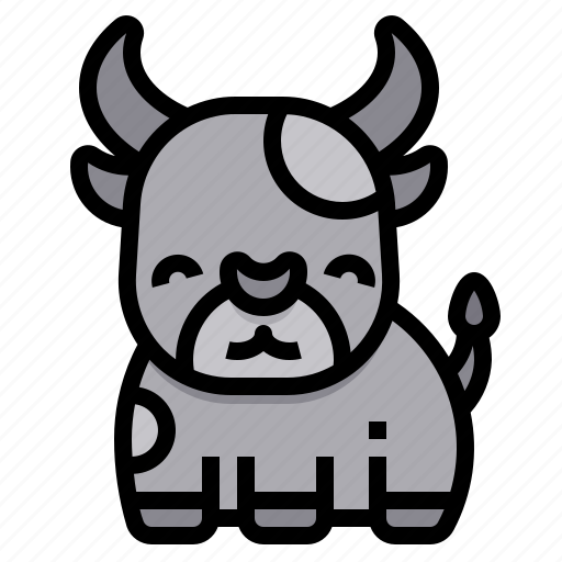 Cow, animal, wild, wildlife icon - Download on Iconfinder