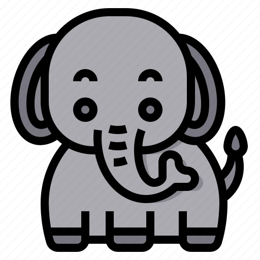 Elephant, animal, wild, wildlife, zoo icon - Download on Iconfinder