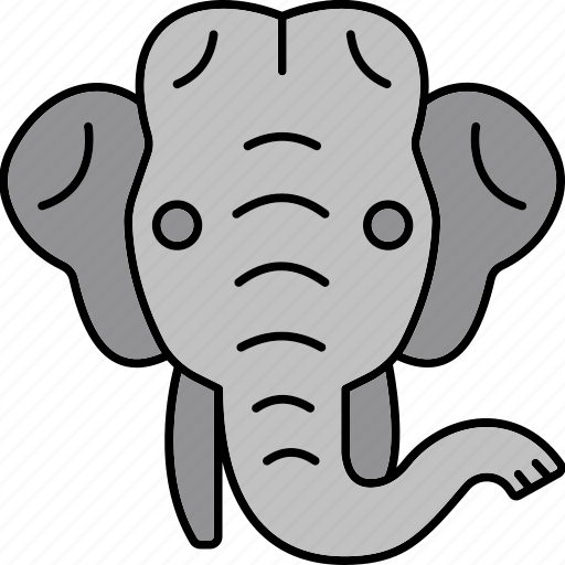 Elephant, animal, zoo, pachyderm, mammal, ganpati, pet icon - Download on Iconfinder