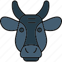 cow, animal, farm, cattle, bull, mammal, agriculture, farming, ox