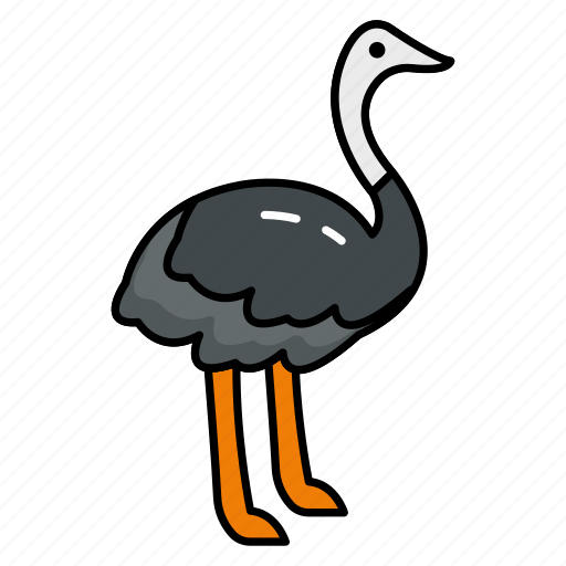 Flightless, birds, largest, bird, species, fast, running icon - Download on Iconfinder