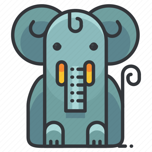 Elephant, animal, mammal, wild, zoo icon - Download on Iconfinder