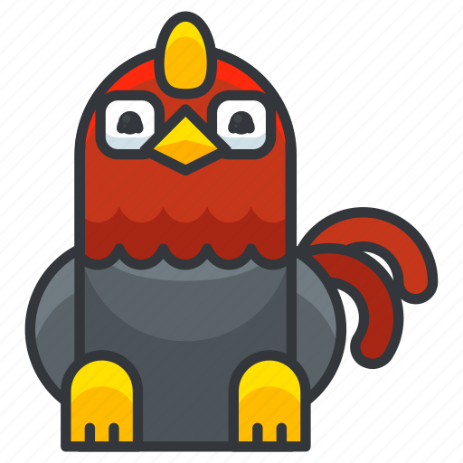 Rooster, animal, chicken, farm, poultry icon - Download on Iconfinder