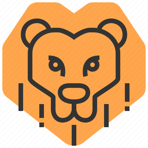 Animal, face, head, lion icon - Download on Iconfinder
