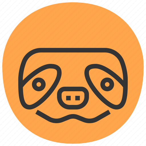 Animal, face, head, sloth icon - Download on Iconfinder