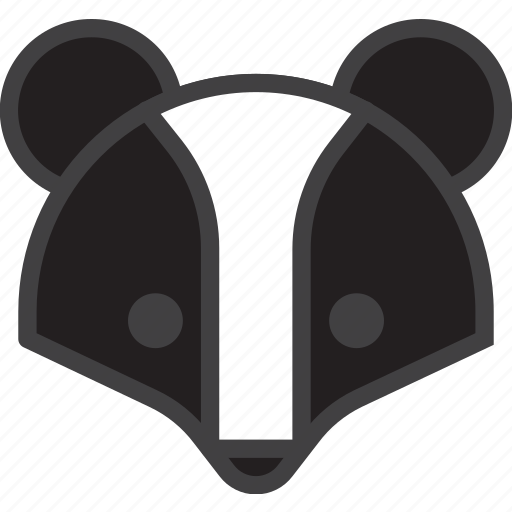 Badger, brock, head icon - Download on Iconfinder