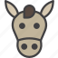 donkey, head, horse 
