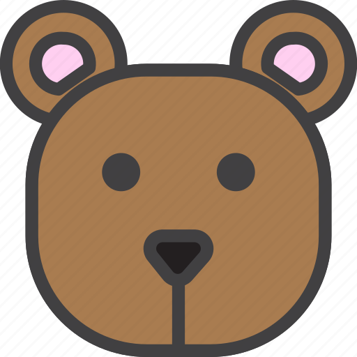 Bear, grizzly, head icon - Download on Iconfinder