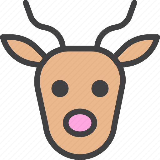 Antelope, deer, horns icon - Download on Iconfinder