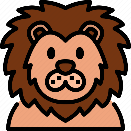Lion, zoo, animal, wildlife, avatar icon - Download on Iconfinder