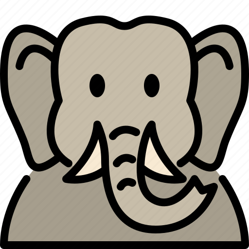 Elephant, zoo, animal, wildlife, avatar icon - Download on Iconfinder