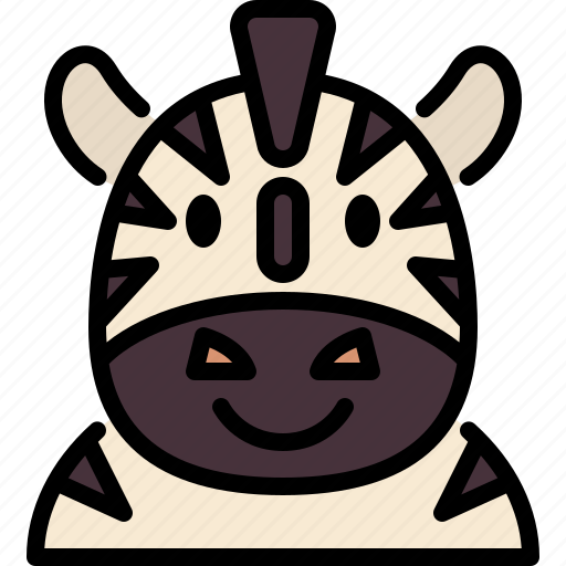 Zebra, zoo, animal, wildlife, avatar icon - Download on Iconfinder