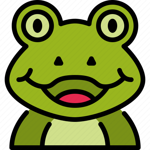 Frog, zoo, animal, wildlife, avatar icon - Download on Iconfinder