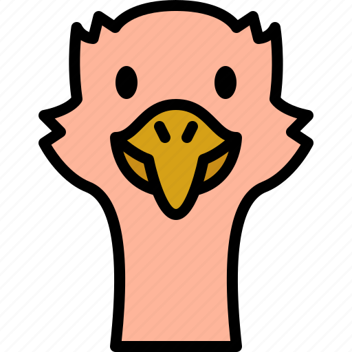 Ostrich, zoo, animal, wildlife, avatar icon - Download on Iconfinder