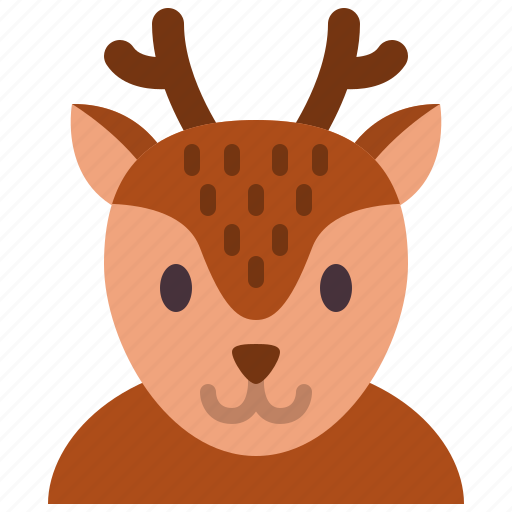 Deer, zoo, animal, wildlife, avatar icon - Download on Iconfinder